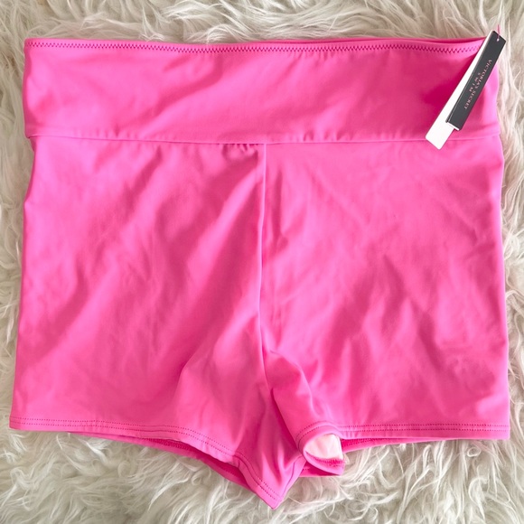 Victoria’s Secret High Waist Banded Boyshort in Post It Pink: A Barbiecore Dream - Picture 3 of 14